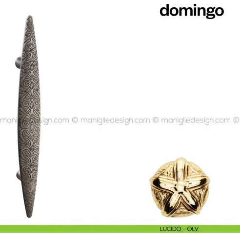 Maniglione per porta Domingo Poggi Mariani singolo Lucido - OLV
