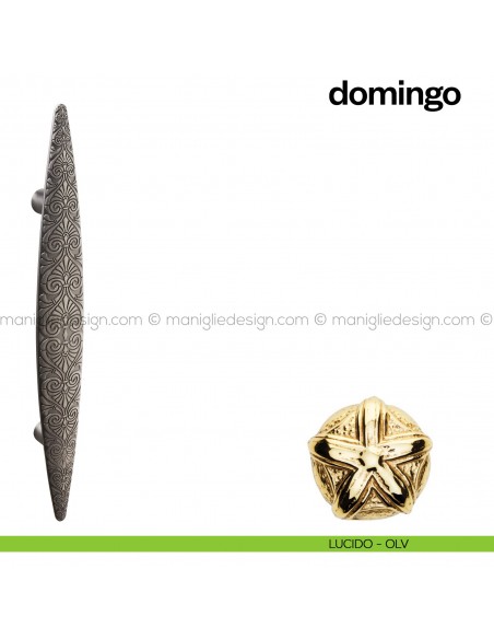 Maniglione per porta Domingo Poggi Mariani singolo Lucido - OLV