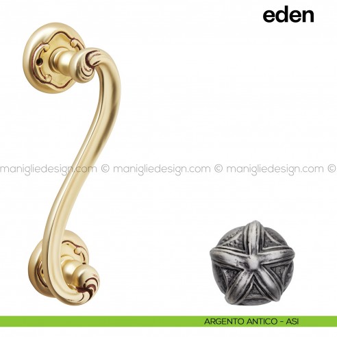 Maniglione per porta Eden Poggi Mariani singolo Argento antico - ASI