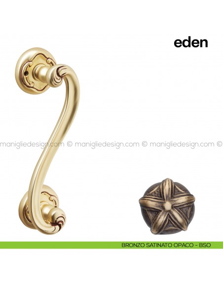 Maniglione per porta Eden Poggi Mariani singolo Bronzo satinato opaco - BSO