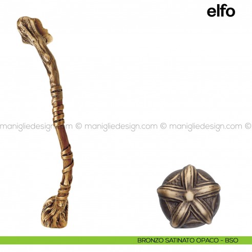 Maniglione per porta Elfo Poggi Mariani singolo Bronzo satinato opaco - BSO