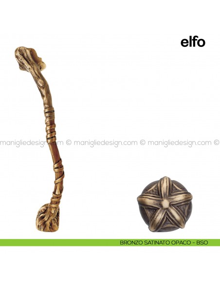 Maniglione per porta Elfo Poggi Mariani singolo Bronzo satinato opaco - BSO