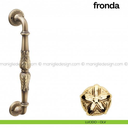 Maniglione per porta Fronda Poggi Mariani singolo Lucido - OLV