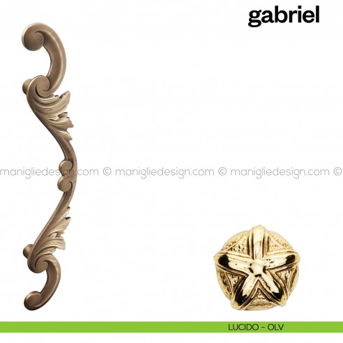 Maniglione per porta Gabriel Poggi Mariani singolo Lucido - OLV