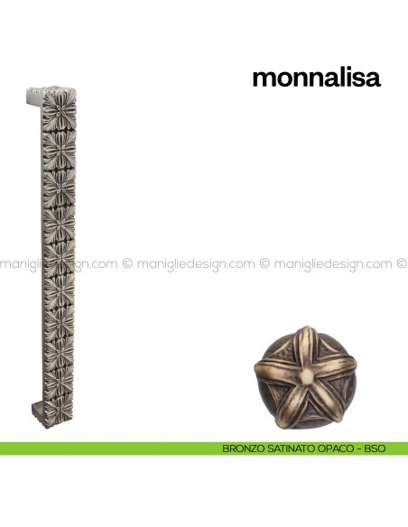 Maniglione per porta Monnalisa Poggi Mariani singolo bronzo satinato opaco - BSO