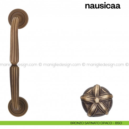 Maniglione per porta Nausicaa Poggi Mariani singolo bronzo satinato opaco - BSO