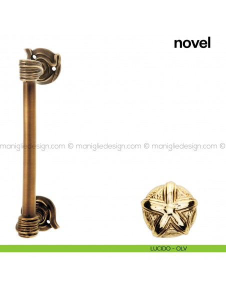 Maniglione per porta Novel Poggi Mariani singolo lucido - OLV
