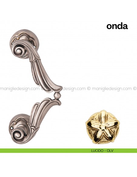 Maniglione per porta Onda Poggi Mariani singolo lucido - OLV