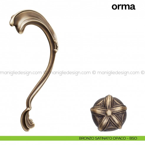 Maniglione per porta Orma Poggi Mariani singolo bronzo satinato opaco - BSO