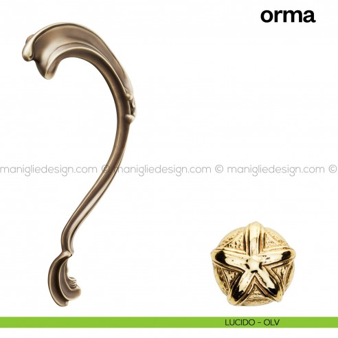 Maniglione per porta Orma Poggi Mariani singolo lucido - OLV