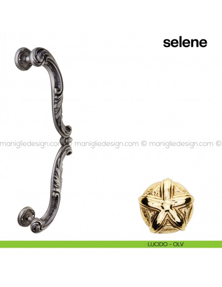 Maniglione per porta Selene Poggi Mariani singolo lucido - OLV