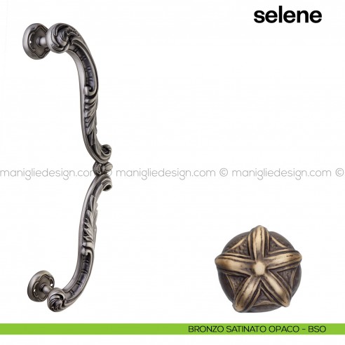 Maniglione per porta Selene Poggi Mariani singolo bronzo satinato opaco - BSO