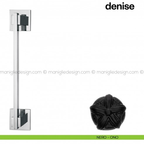 Maniglione per porta Denise Poggi Mariani singolo nero - ONO