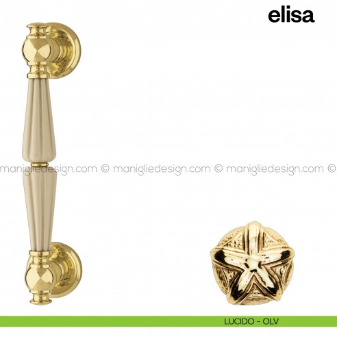 Maniglione per porta Elisa Poggi Mariani singolo lucido - OLV