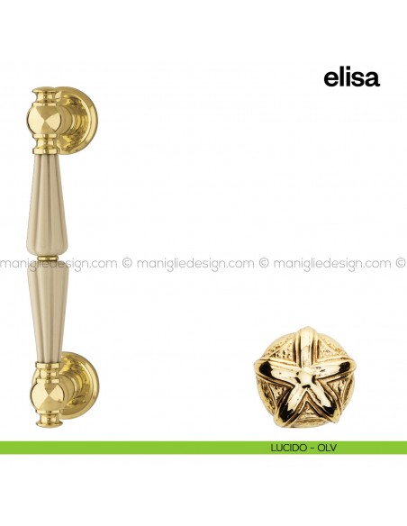 Maniglione per porta Elisa Poggi Mariani singolo lucido - OLV