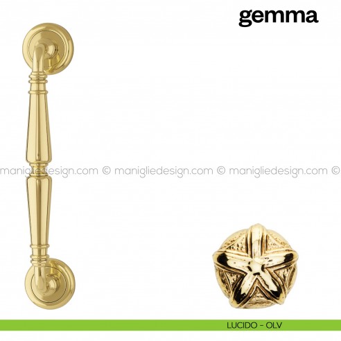 Maniglione per porta Gemma Poggi Mariani singolo lucido - OLV