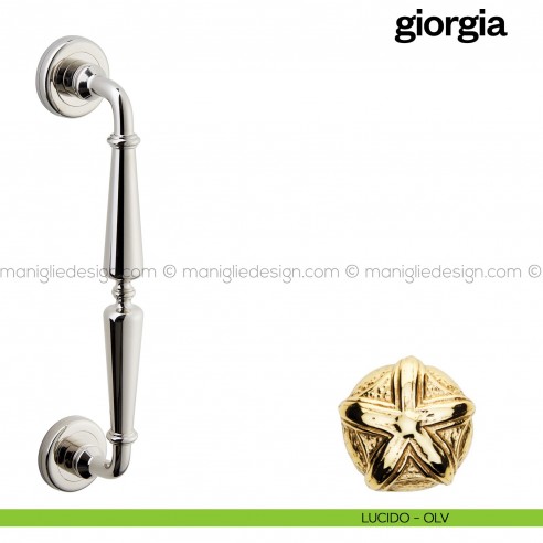 Maniglione per porta Giorgia Poggi Mariani singolo lucido - OLV