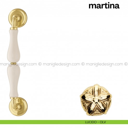 Maniglione per porta Martina Poggi Mariani singolo lucido - OLV