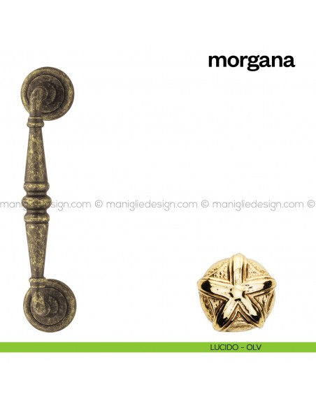 Maniglione per porta Morgana Poggi Mariani singolo lucido - OLV