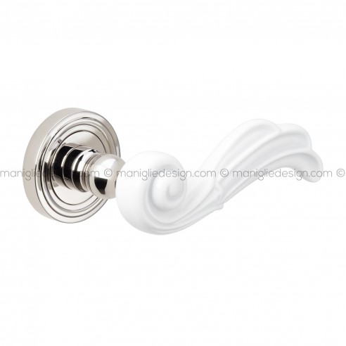 Maniglia Aster Olivari Per Porta, Rosetta E Bocchetta Tonda 47x10 Mm - Foto 7