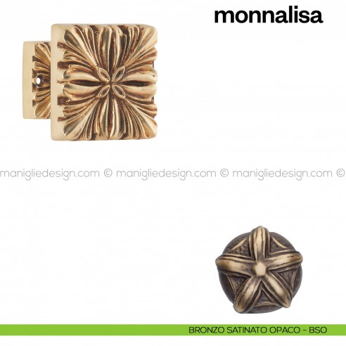 Pomello per porta Monnalisa fisso Poggi Mariani bronzo satinato opaco - BSO