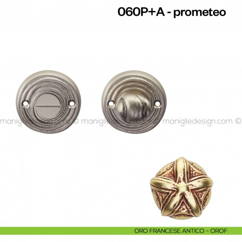 Nottolino per porta 060 Poggi Mariani su rosetta Prometeo oro francese antico - OROF