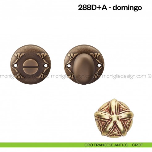 Nottolino per porta 288 Poggi Mariani su rosetta Domingo oro francese antico - OROF