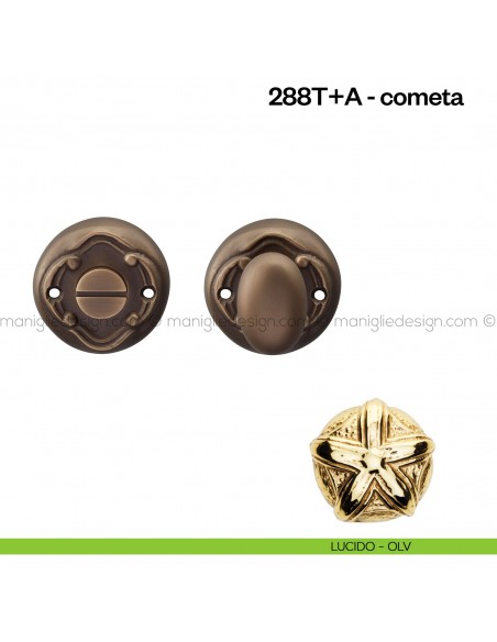 Nottolino per porta 288 Poggi Mariani su rosetta Cometa lucido - OLV