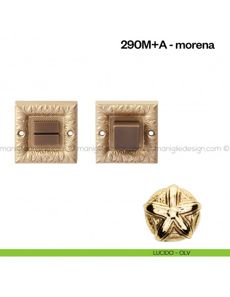 Nottolino per porta 290 Poggi Mariani su rosetta Morena lucido - OLV