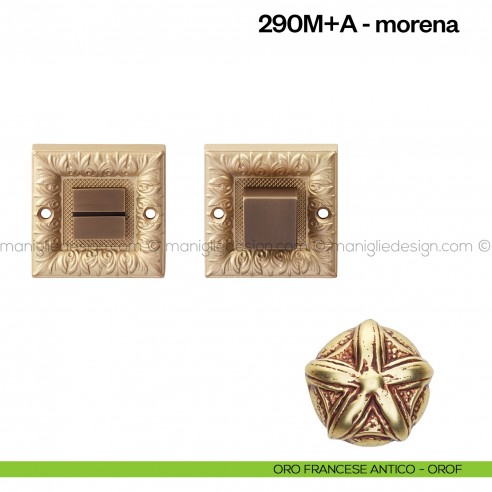 Nottolino per porta 290 Poggi Mariani su rosetta Morena oro francese antico - OROF