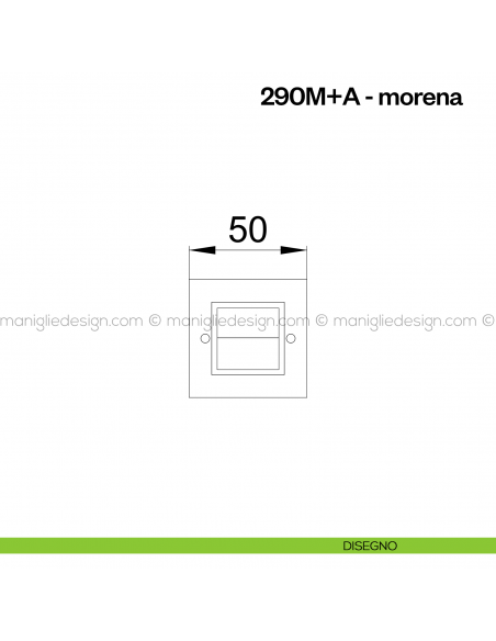 Nottolino per porta 290 Poggi Mariani su rosetta Morena disegno