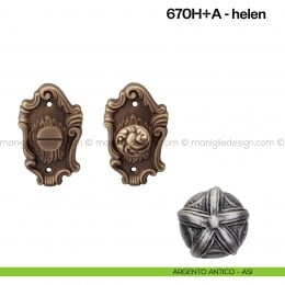 Nottolino per porta 670 Poggi Mariani su rosetta artistica Helen 2