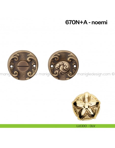 Nottolino per porta 670 Poggi Mariani su rosetta Noemi lucido - OLV