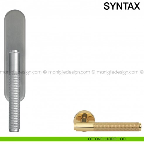 Maniglia cremonese per finestra Syntax Manital ottone lucido