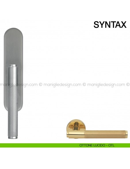 Maniglia cremonese per finestra Syntax Manital ottone lucido