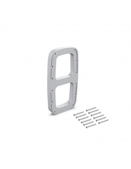 Emuca Spessore laterale per appendiabiti per armadio Sling, Verniciato alluminio, Tecnoplastica