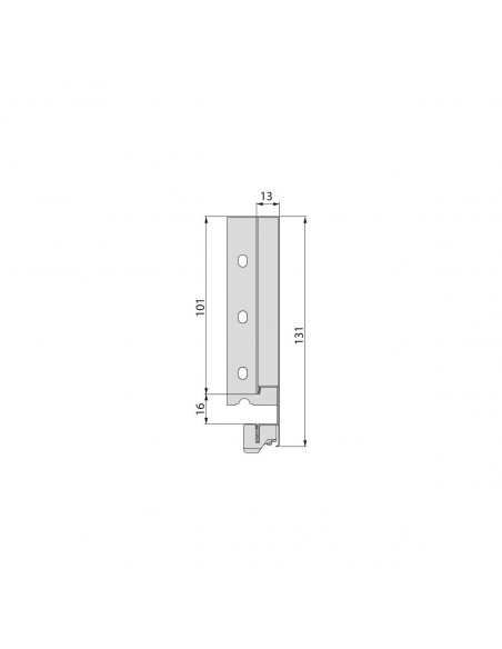 Emuca Cassetto esterno Vertex 40 kg altezza 131 mm, 300, Verniciato bianco, Acciaio