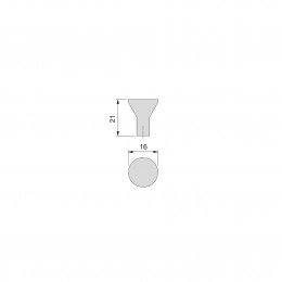 Emuca Pomolo per mobile, D. 16 mm, Zama, Cromo, 25 u. 2