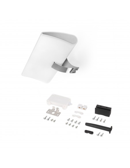 Emuca Faretto LED per specchio da bagno Aries (AC 230V 50Hz), 7 W, Cromato brillo, Tecnoplastica e Alluminio