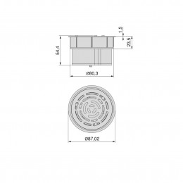 Emuca E-Fan deodorante per ambienti, Ø 80, Plastica bianca, Tecnoplastica 2