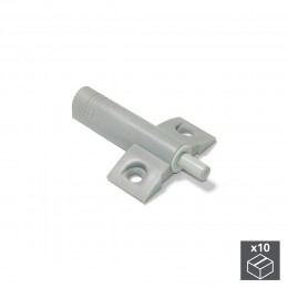 Emuca Pistone per porta a battente, chiusura soft, Acciaio, Grigio, 10 u.