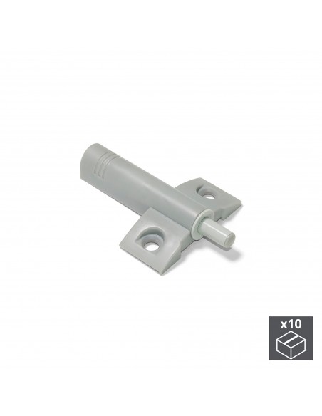 Emuca Pistone per porta a battente, chiusura soft, Acciaio, Grigio, 10 u.