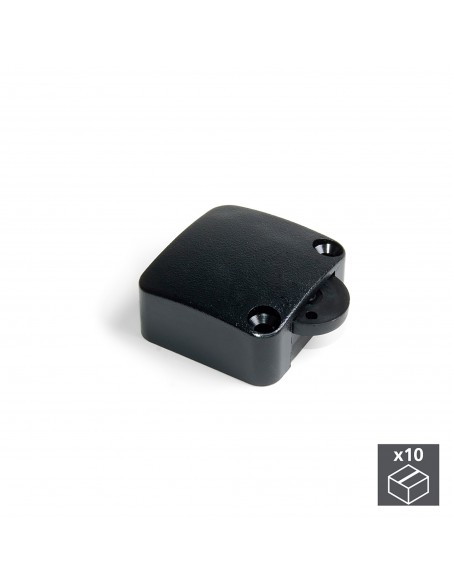 Emuca Interruttore per ante di armadio, Plastica, Nero, 10 u.