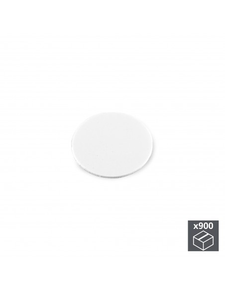 Emuca Tappi Copriforo, adesivo, D. 20 mm, Bianco, 900 u.