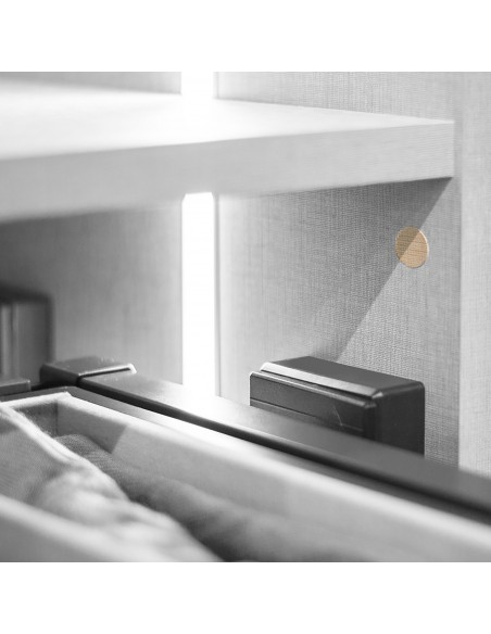 Emuca Tappi Copriforo, adesivo, D. 20 mm, Bianco, 900 u.