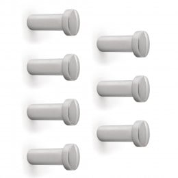 Emuca Appendiabiti da parete Wellington, 7, Cromato brillo, Zama