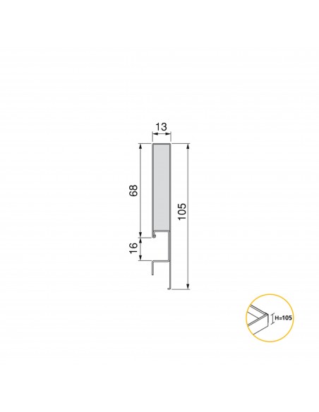 Emuca Cassetto esterno Concept 30 kg altezza 105 mm, 300, Grigio antracite, Acciaio