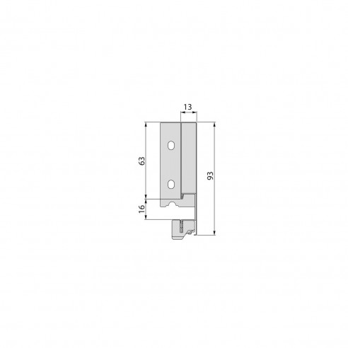 Emuca Cassetto esterno Vertex 40 kg altezza 93 mm, 500, Verniciato bianco, Acciaio