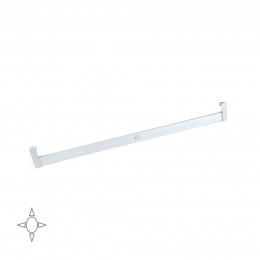 Emuca Barra appendiabili per armadi Polux con luce LED con sensore di movimento, 858, Anodizzato opaco