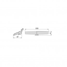 Emuca Faretto LED per specchio da bagno Gemini (AC 230V 50Hz), 6 W, Verniciato nero, Tecnoplastica e Alluminio 2